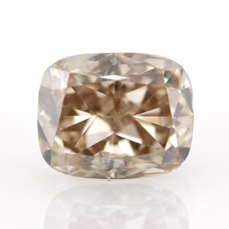 Fancy Yellowish Brown Diamond, Cushion, 2.53 carat - B