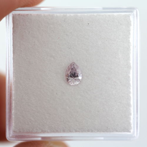 Light Pink Diamond, Pear, 0.24 carat- C