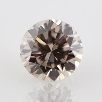 Light Pinkish Brown (not applicable) Diamond, Round, 0.65 carat, VS1 - B