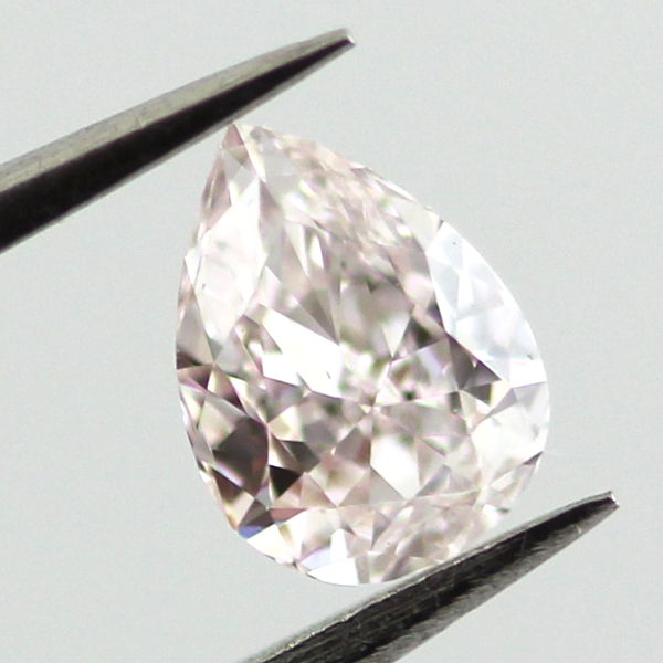 Very Light Pink Diamond, Pear, 0.31 carat, VS1- C