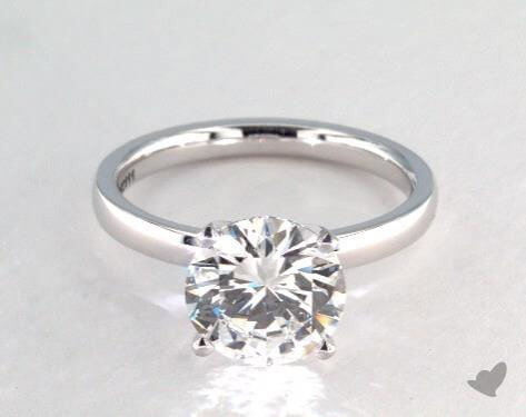 2 carat solitaire diamond ring - center diamond is 2ct
