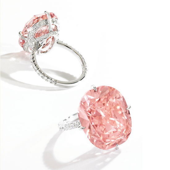 15.23ct Intense Orangy Pink Diamond Ring - Sothebys