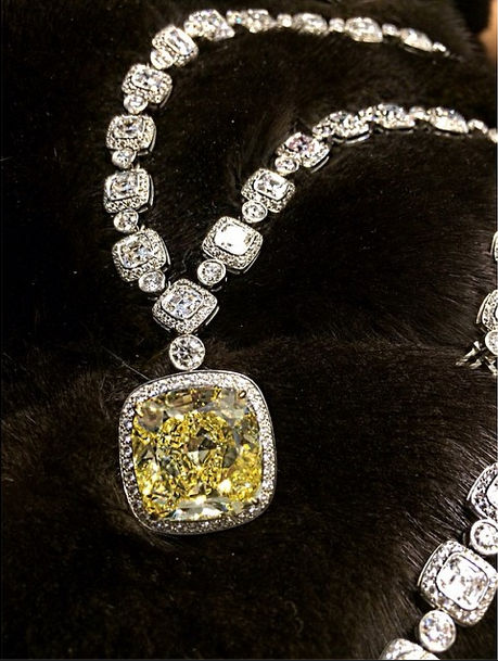 20 carat Vivid Yellow Diamond Necklace Tiffany