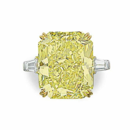 30ct vivid yellow diamond ring