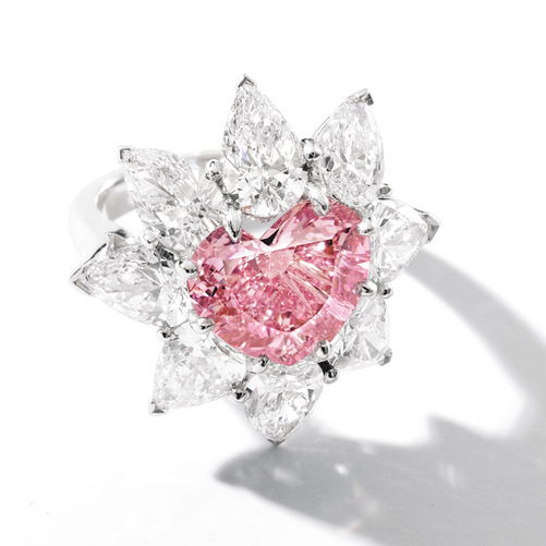 4.57 Carat Vivid Pink Diamond Ring Sotheby's