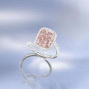 5.13 carat Kwiat Fancy Pink Diamond Ring by Bonhams