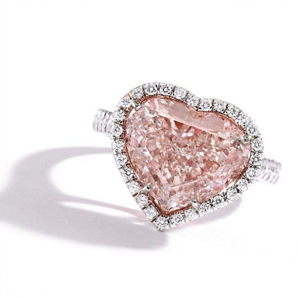 5 Carat Very Light Pink Diamond Ring by Sotheby's