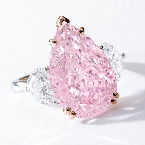 5.59 carats Intense Purple Pink Diamond Ring Sotheby's