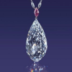75 carat Briolette type IIa Diamond (Christies)