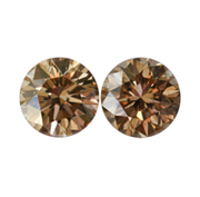 Matching Pair of Brown Diamonds