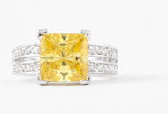 Canary Yellow Diamond Engagement Ring