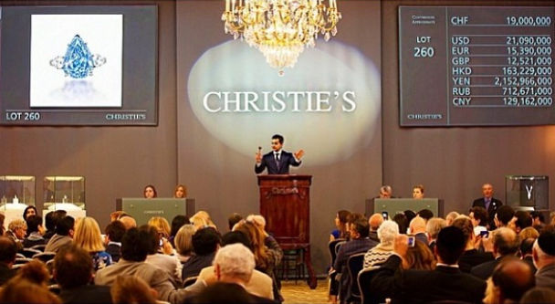 Christies Auction of The Perfect Blue Diamond