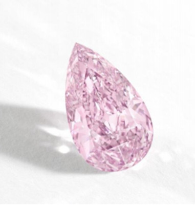 8.41 carat Flawless Vivid Purple Pink Diamond