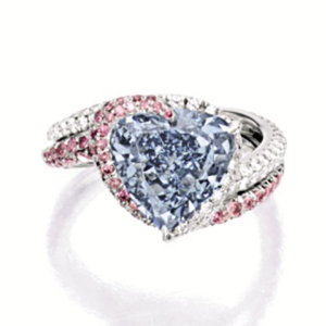 Fancy Intense Blue Diamond Ring by Sothebys