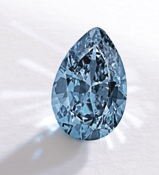 The Zoe Diamond 9.75 carat vivid blue diamond - previously most expensive diamond ever