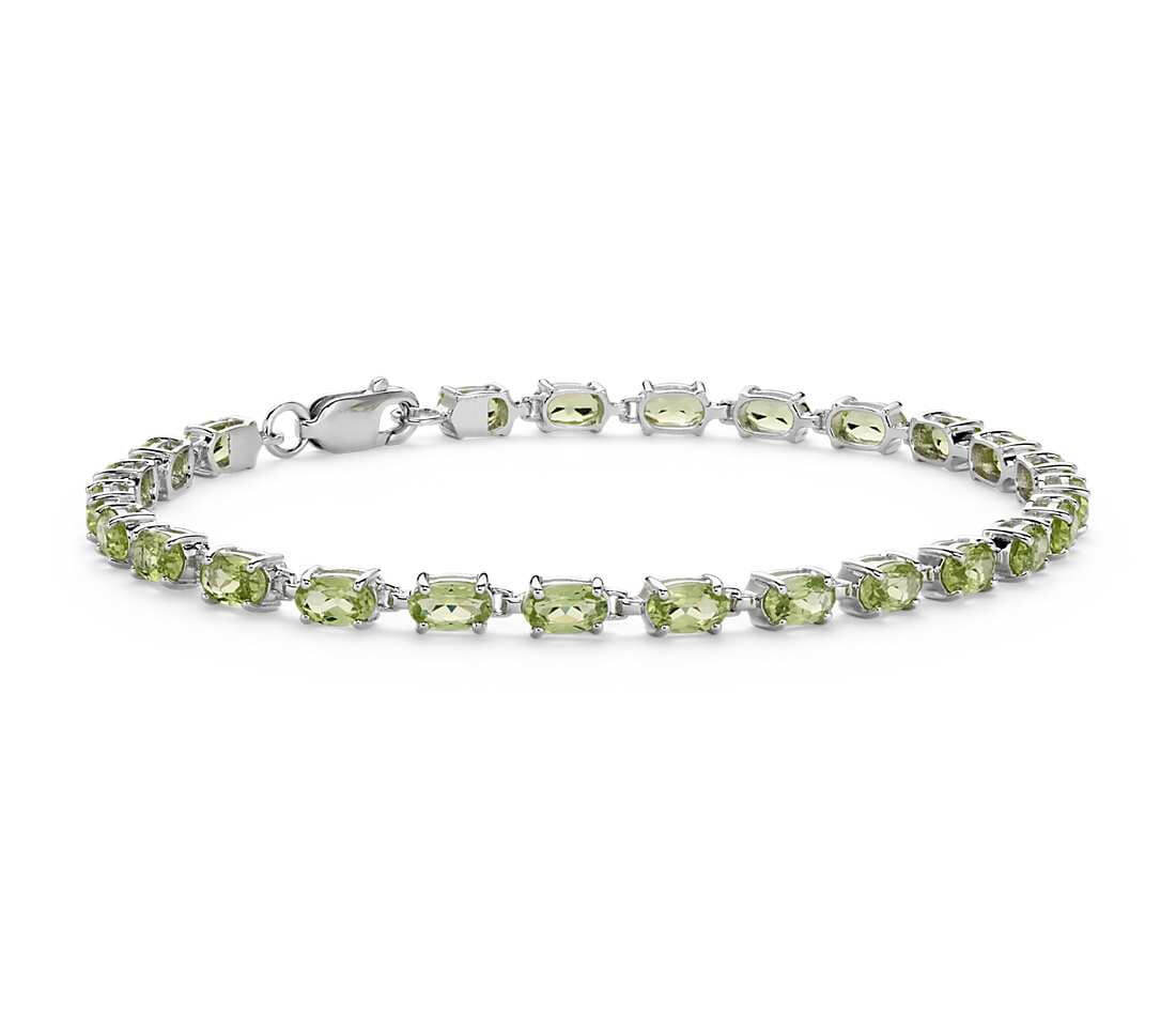 Petite Peridot Oval Bracelet