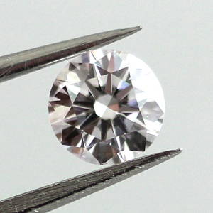 GIA Round Faint Pink Diamond, 0.30 carat