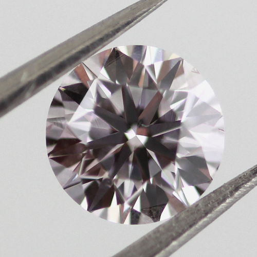 Faint Pink Diamond, Round, 0.50 carat, VS2