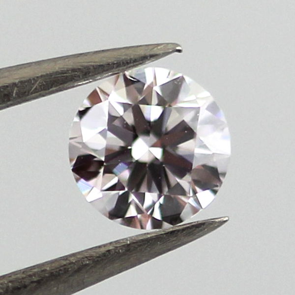 Faint Pinkish Brown Diamond, Round, 0.30 carat, VS2