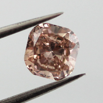 Fancy Brown Pink Diamond, Cushion, 0.56 carat - B