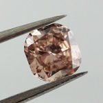 Fancy Brown Pink Diamond, Cushion, 0.56 carat - Thumbnail