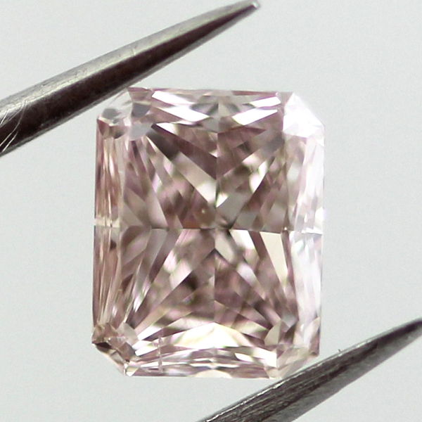 Fancy Brown Pink Diamond, Radiant, 0.52 carat, SI1