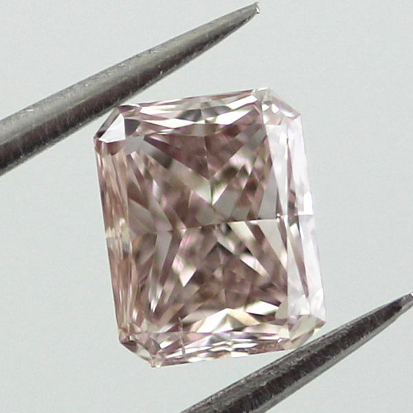Fancy Brown Pink Diamond, Radiant, 0.52 carat, SI1