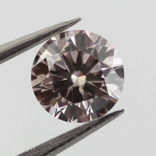 Fancy Brown Pink Diamond, Round, 0.36 carat, SI1