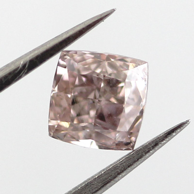 Fancy Brown Pink Diamond, Cushion, 0.63 carat, SI1