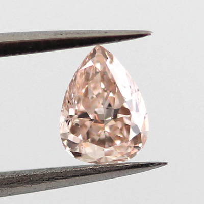 Fancy Brown Pink Diamond, Pear, 0.40 carat