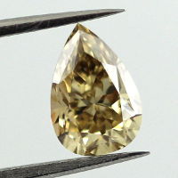 GIA Pear Fancy Brown Yellow Diamond, 1.16 carat