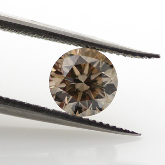 Fancy Brown Diamond, Round, 0.53 carat, SI1