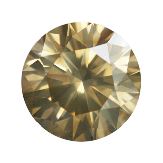 Fancy Brownish Greenish Yellow Diamond, Round, 1.55 carat