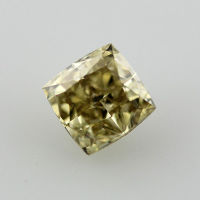 Fancy Brownish Greenish Yellow Diamond, Cushion, 1.07 carat, VS2 - Thumbnail