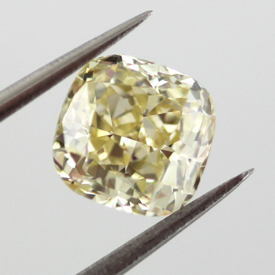 Fancy Brownish Greenish Yellow Diamond, Cushion, 1.04 carat, SI1