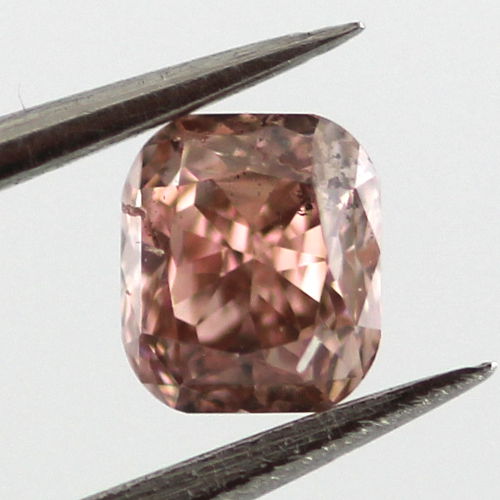 Fancy Brownish Orangy Pink Diamond, Radiant, 0.29 carat
