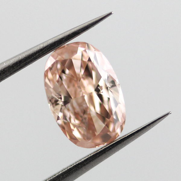 Fancy Brownish Orangy pink Diamond, Oval, 0.51 carat, I1- C