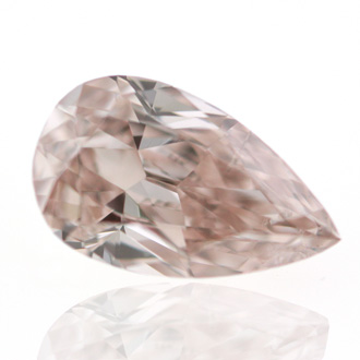 Fancy Brownish Pink Diamond, Pear, 0.52 carat