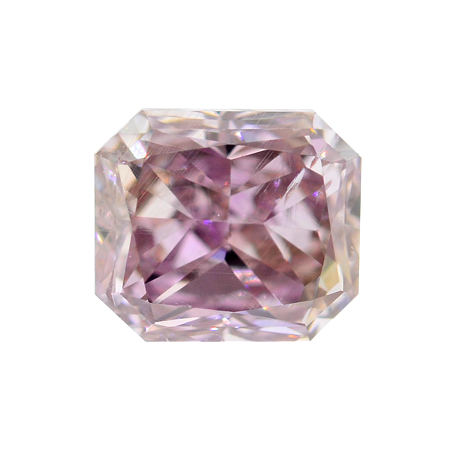 Fancy Brownish Pink Diamond, Radiant, 0.29 carat, SI2