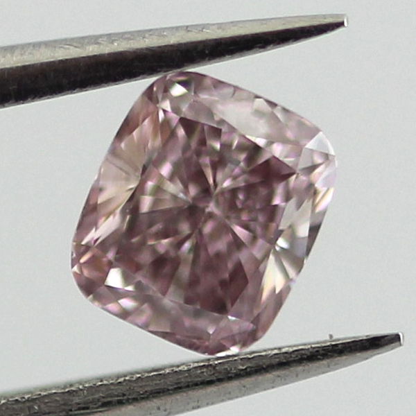 Fancy Brownish Pink Diamond, Cushion, 0.31 carat, VS2