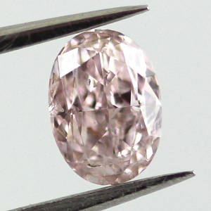 Fancy Brownish Pink Diamond, Oval, 0.37 carat, SI2 - Thumbnail