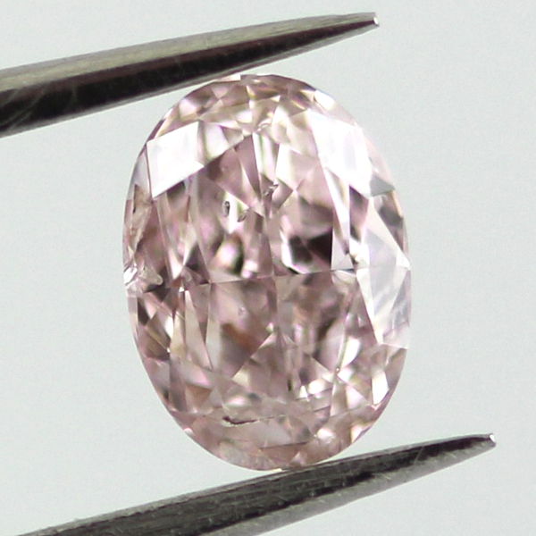 Fancy Brownish Pink Diamond, Oval, 0.37 carat, SI2