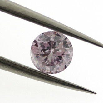Fancy Brownish Purplish Pink Diamond, Round, 0.52 carat