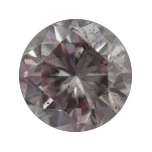 Fancy Brownish Purplish Pink Diamond, Round, 0.33 carat