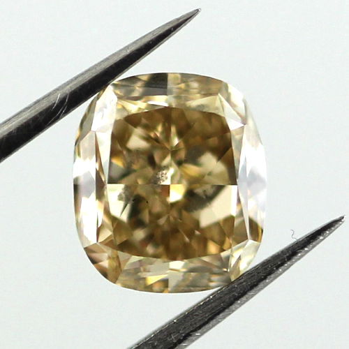 Fancy Brownish Yellow Diamond, Cushion, 1.62 carat, SI2