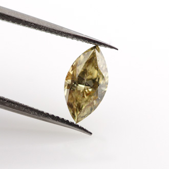 Fancy Brownish Yellow Diamond, Marquise, 0.52 carat