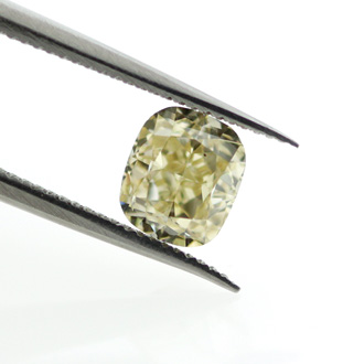 Fancy Brownish Yellow Diamond, Cushion, 0.73 carat, I1 - B