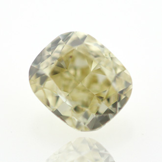 Fancy Brownish Yellow Diamond, Cushion, 0.73 carat, I1