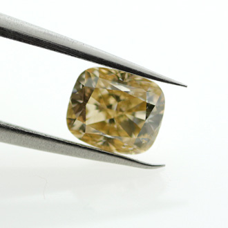 Fancy Brownish Yellow Diamond, Cushion, 0.73 carat, SI2 - B