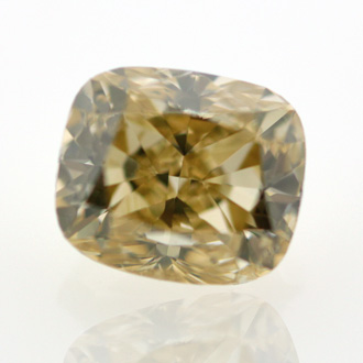 Fancy Brownish Yellow Diamond, Cushion, 0.73 carat, SI2